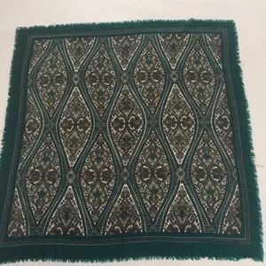Forest Green Paisley Scarf